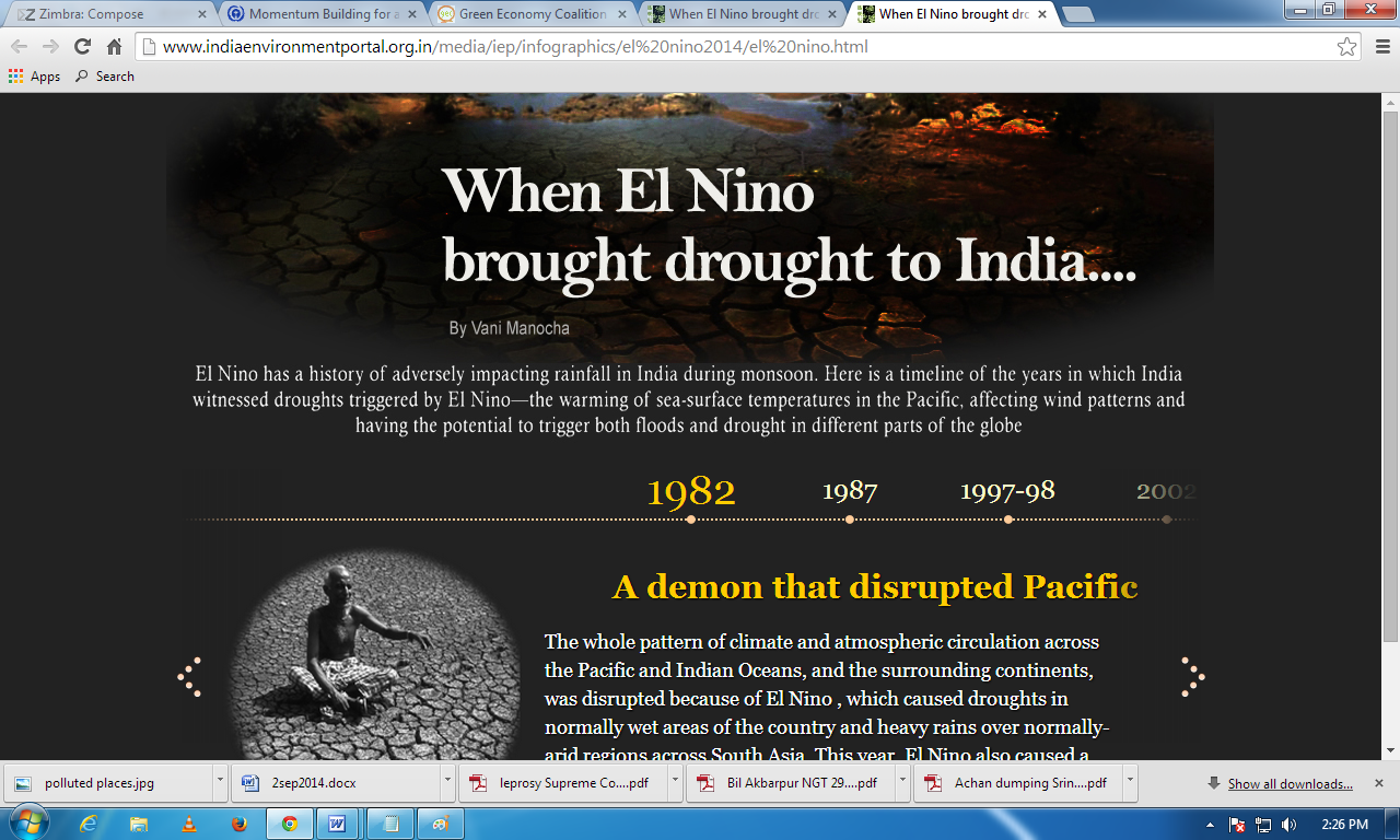 When El Nino brought drought to India